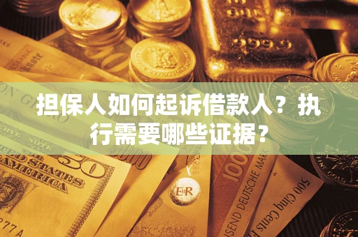 北京担保人如何起诉借款人？执行需要哪些证据？