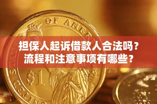 北京担保人起诉借款人合法吗？流程和注意事项有哪些？