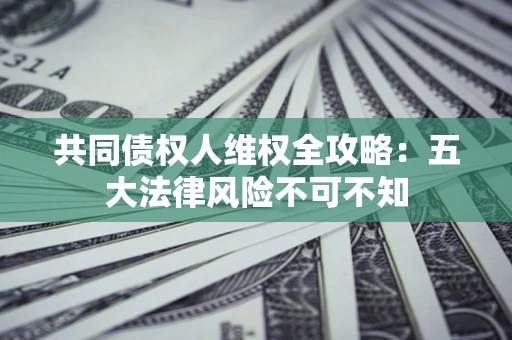 北京共同债权人维权全攻略：五大法律风险不可不知
