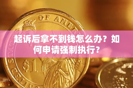 北京起诉后拿不到钱怎么办？如何申请强制执行？