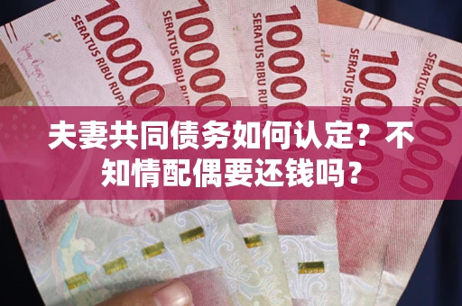北京夫妻共同债务如何认定？不知情配偶要还钱吗？