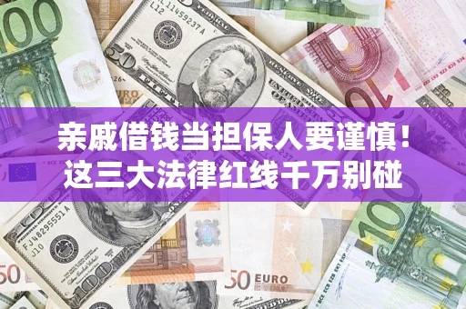北京亲戚借钱当担保人要谨慎！这三大法律红线千万别碰