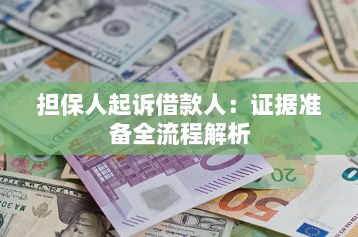 北京担保人起诉借款人：证据准备全流程解析