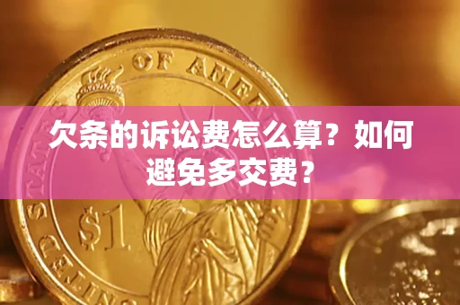 北京欠条的诉讼费怎么算？如何避免多交费？